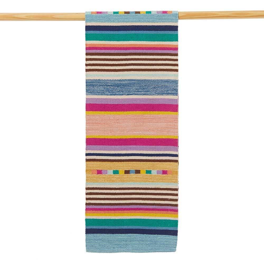 Festival woven table runner from India