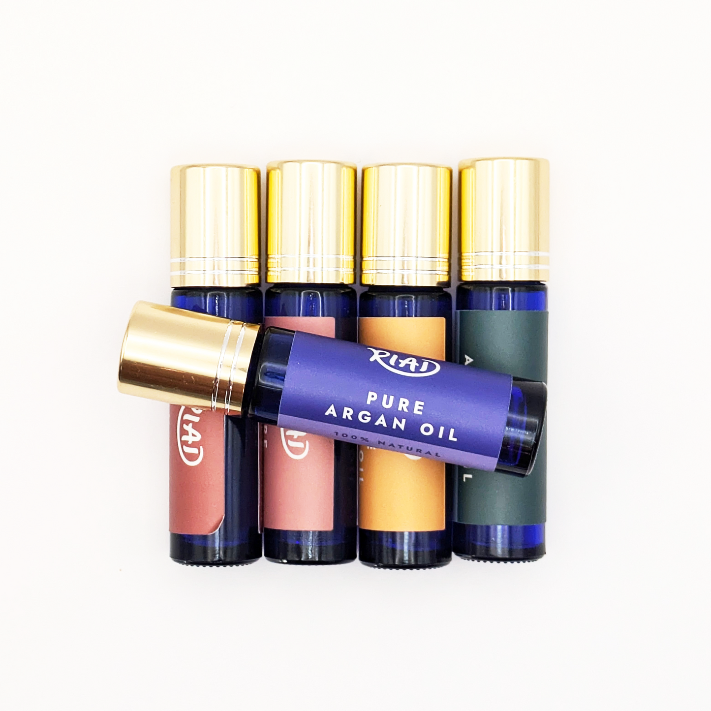Argan Oil Roller Ball Set of 5 w/ Essential Oils