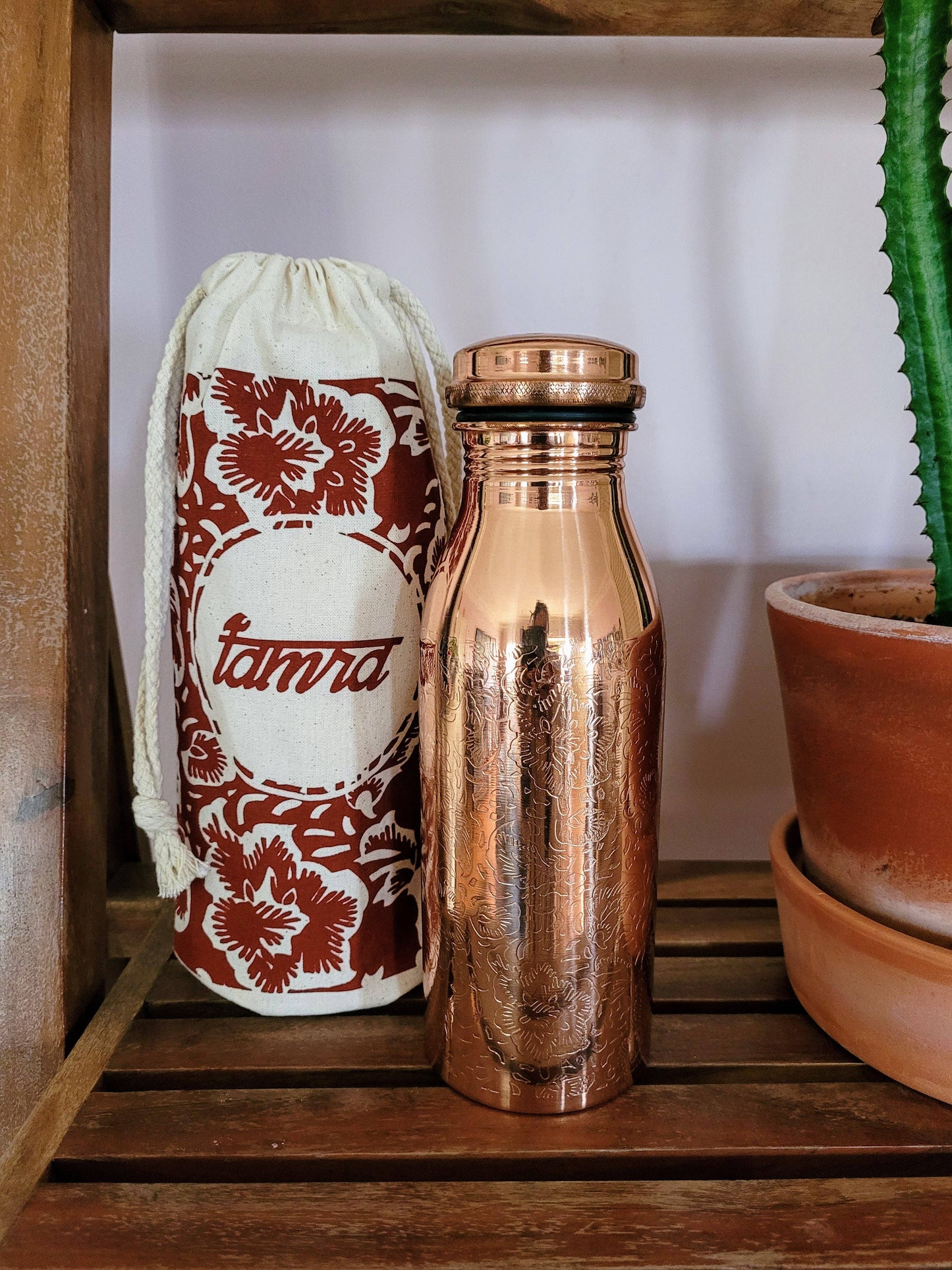 Tamra Eden Copper Bottle from India