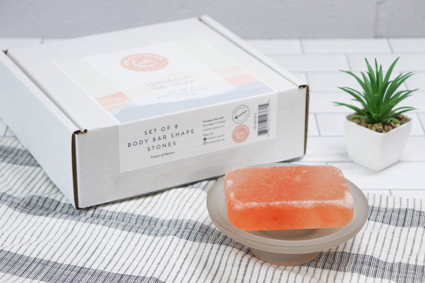 Himalayan salt body bar from Pakistan