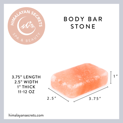Himalayan salt body bar from Pakistan