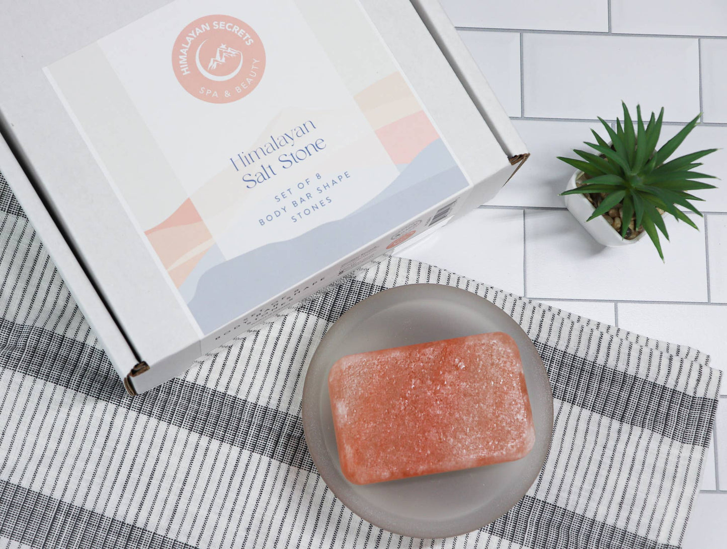 Himalayan salt body bar from Pakistan