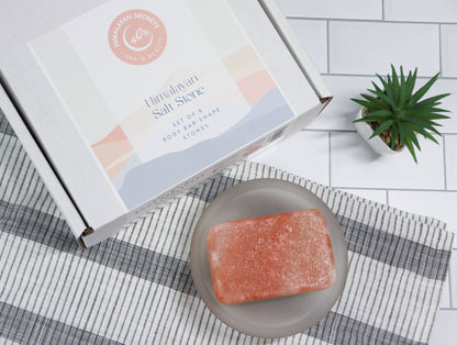 Himalayan salt body bar from Pakistan