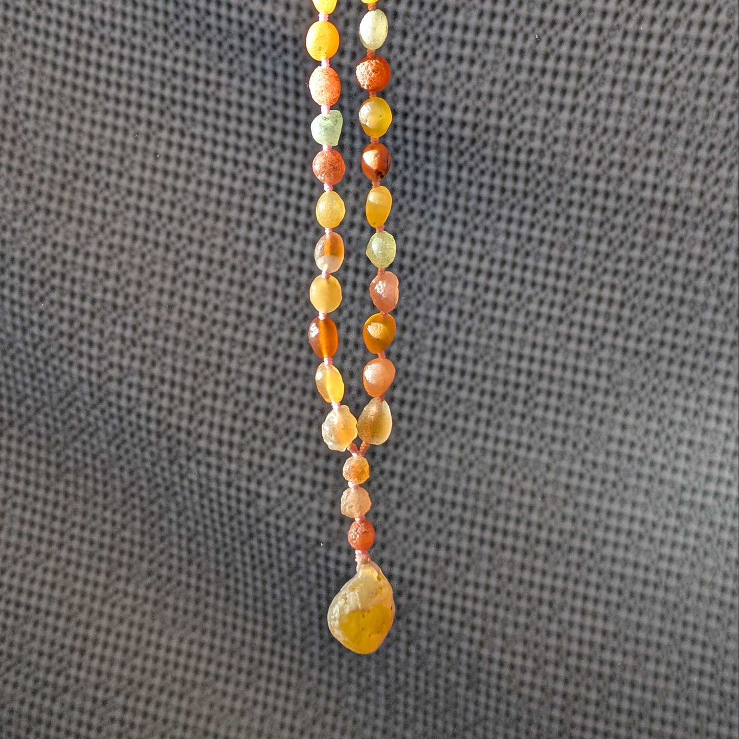 Gobi Desert Agate Necklace from Mongolia