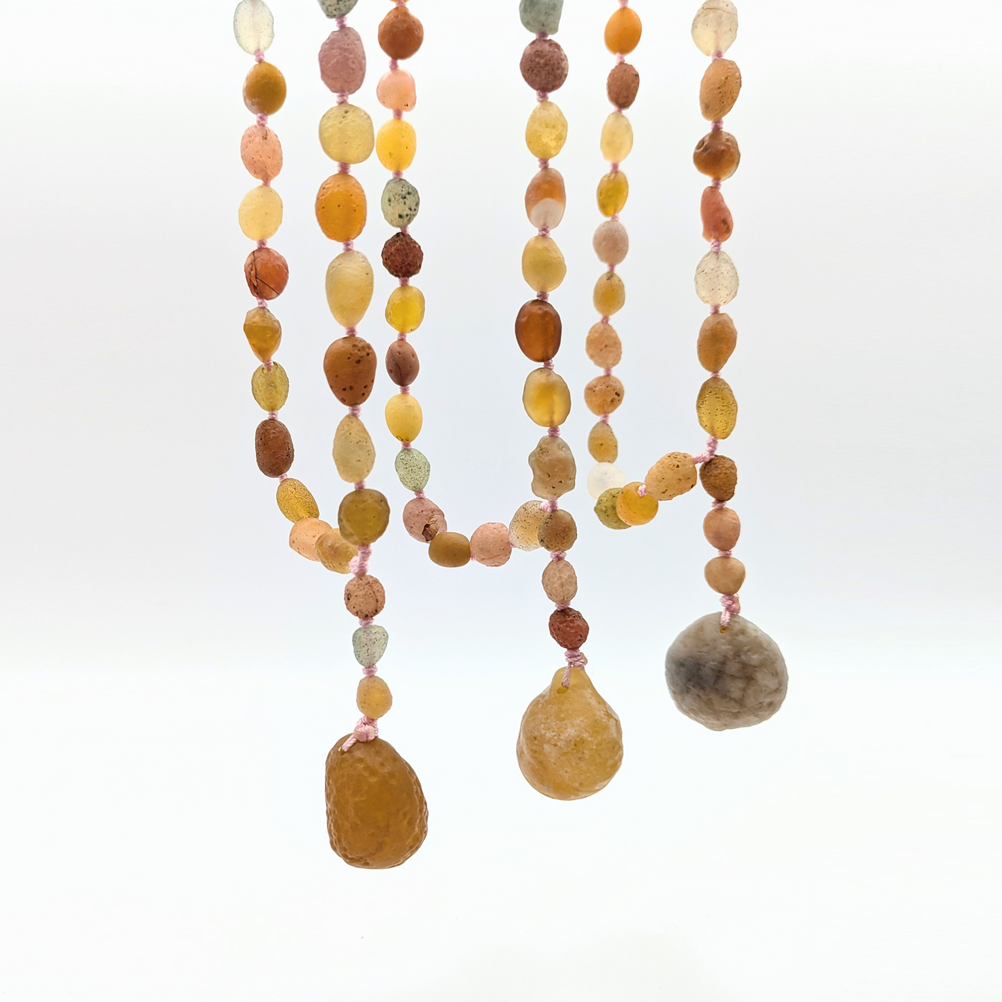 Gobi Desert Agate Necklace from Mongolia