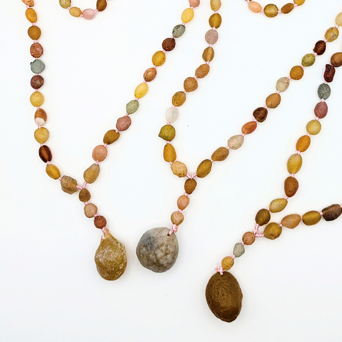 Gobi Desert Agate Necklace from Mongolia