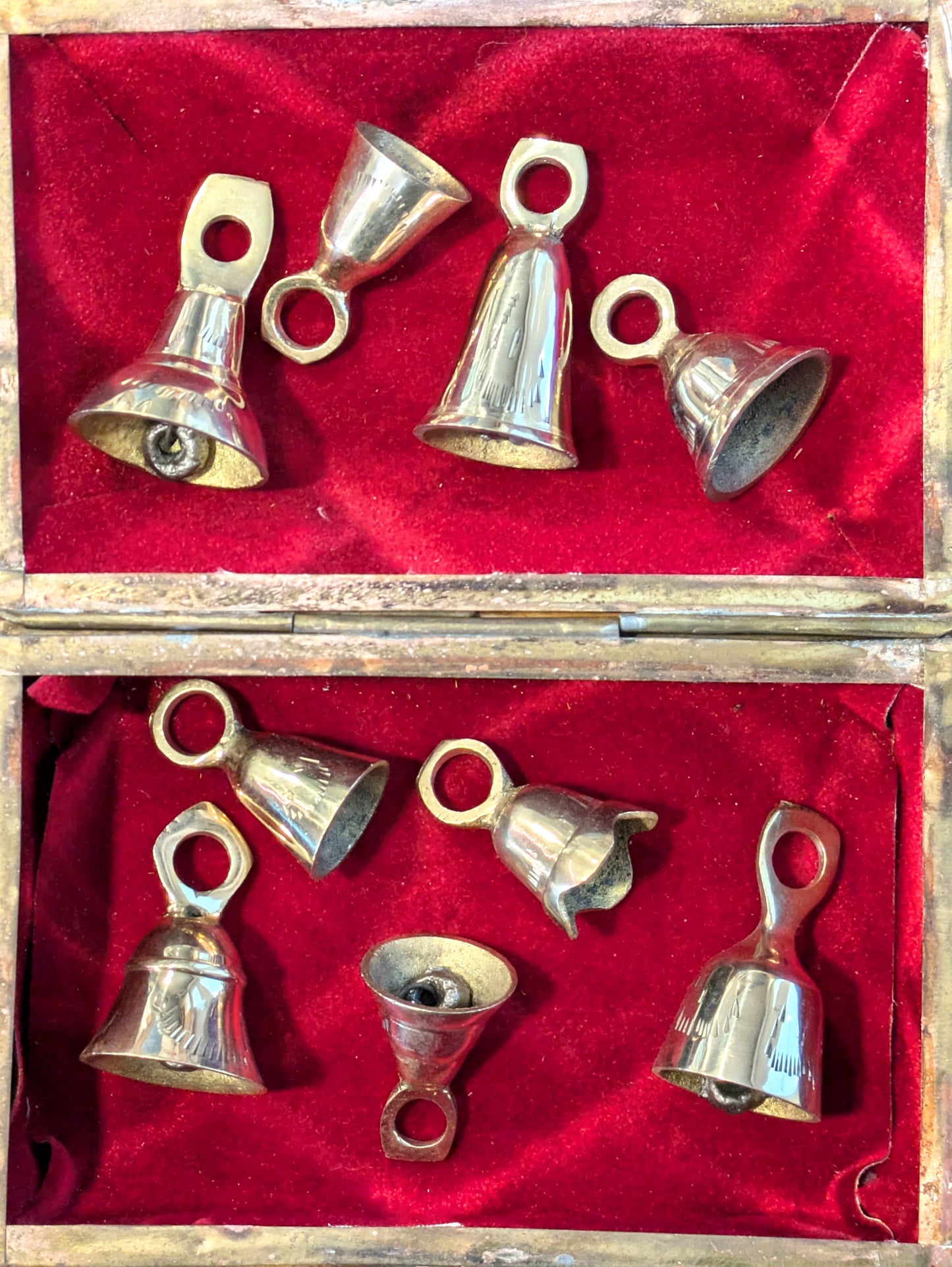 Mini brass bell from India