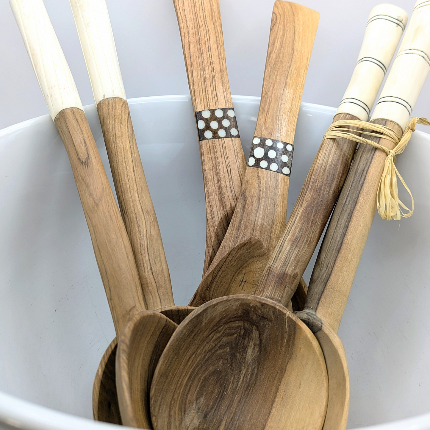 Salad Spoon Set (2) from Kenya